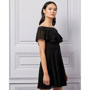 Le Chateau Women's Black Lace Off-the-Shoulder Fit & Flare Dress Size XXL